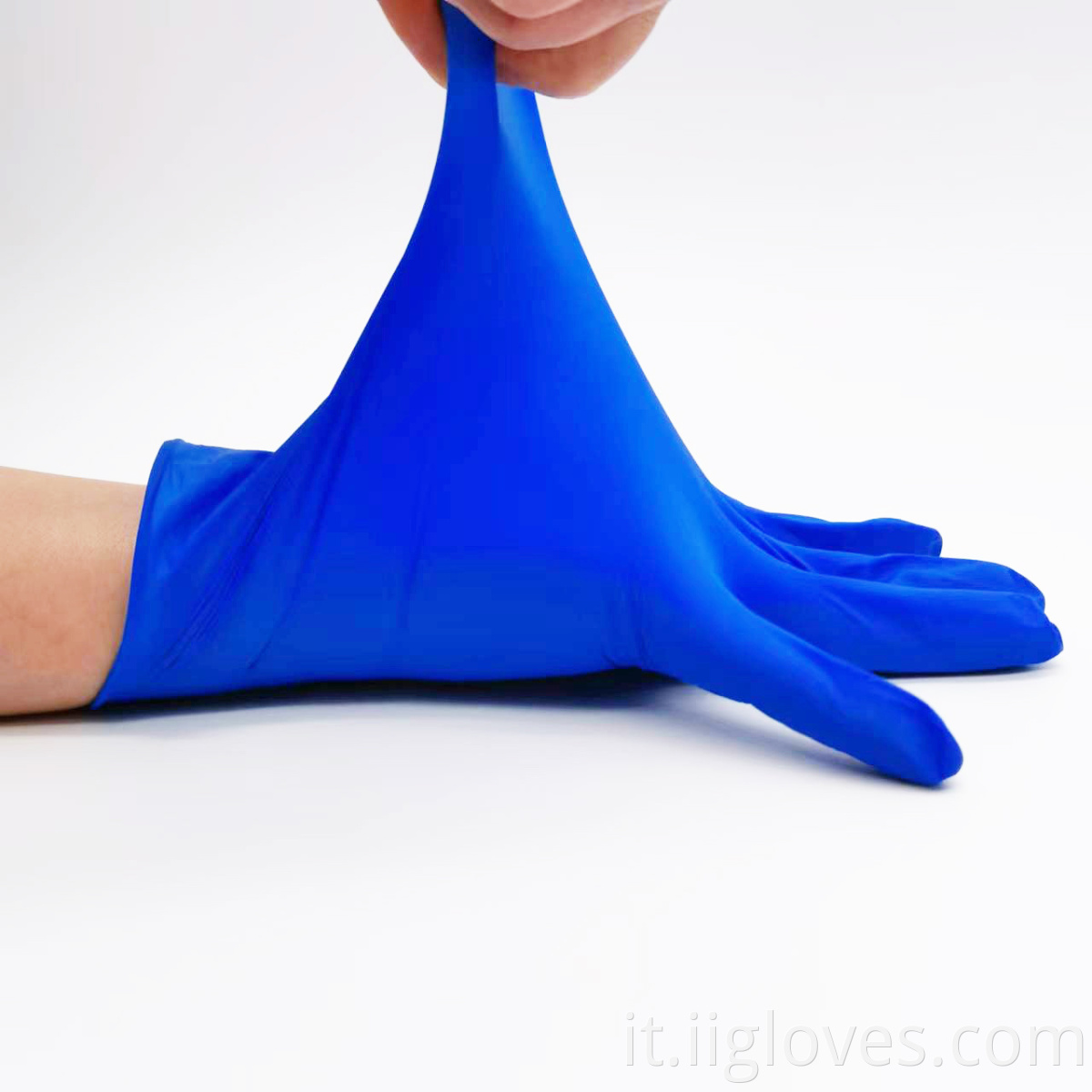 Vendita di fabbrica Anti Slip Green Nitrile Glove ESAME GRAZIE GREEN MANA SICUREZZA GIOVI NITRILE